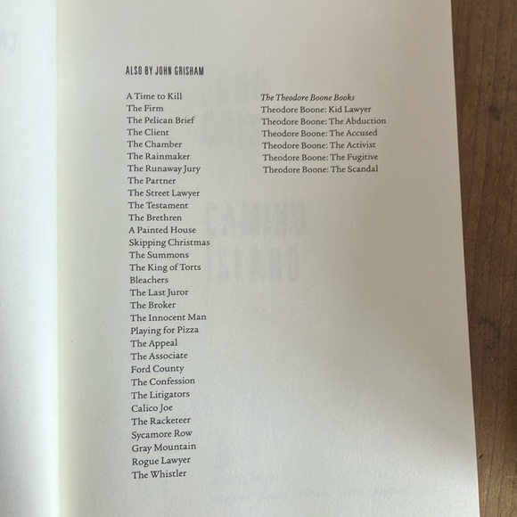 John Grisham 'Camino Island' Hardcover Book - Picture 3 of 10